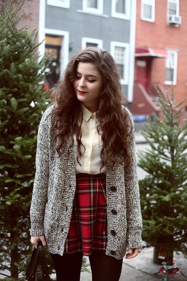 Épinglé sur gamine + ingénue Épinglé sur Gamine + Ingenue - Tenue jupe à carreaux rouges