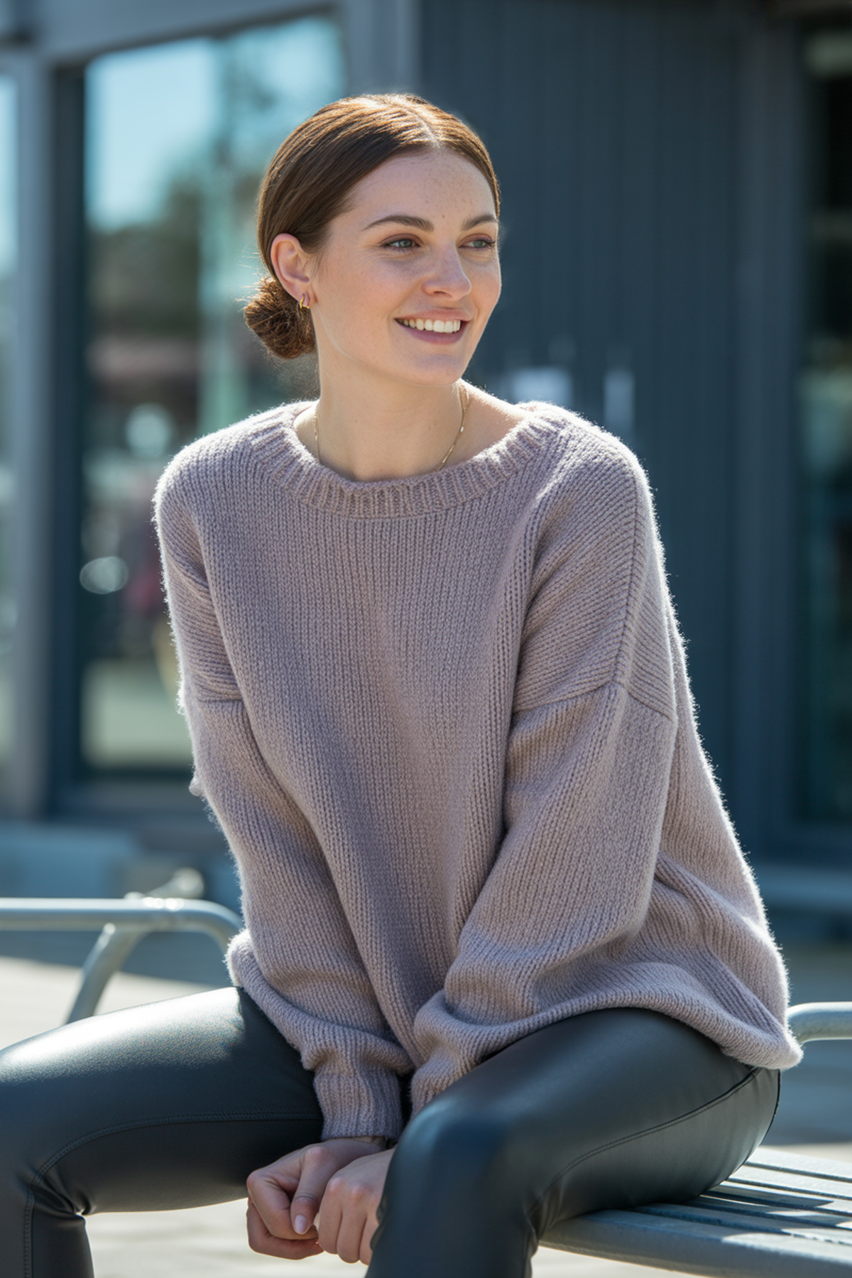 Jumper de Punto Holgado para Días Relajados de Invierno