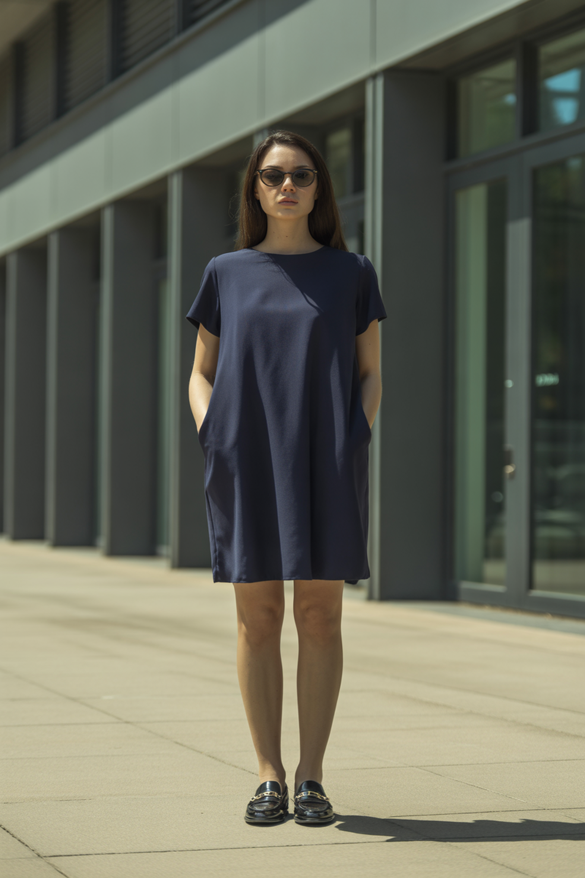 Vestido Simple Tipo Shift para un Estilo Minimalista de Verano