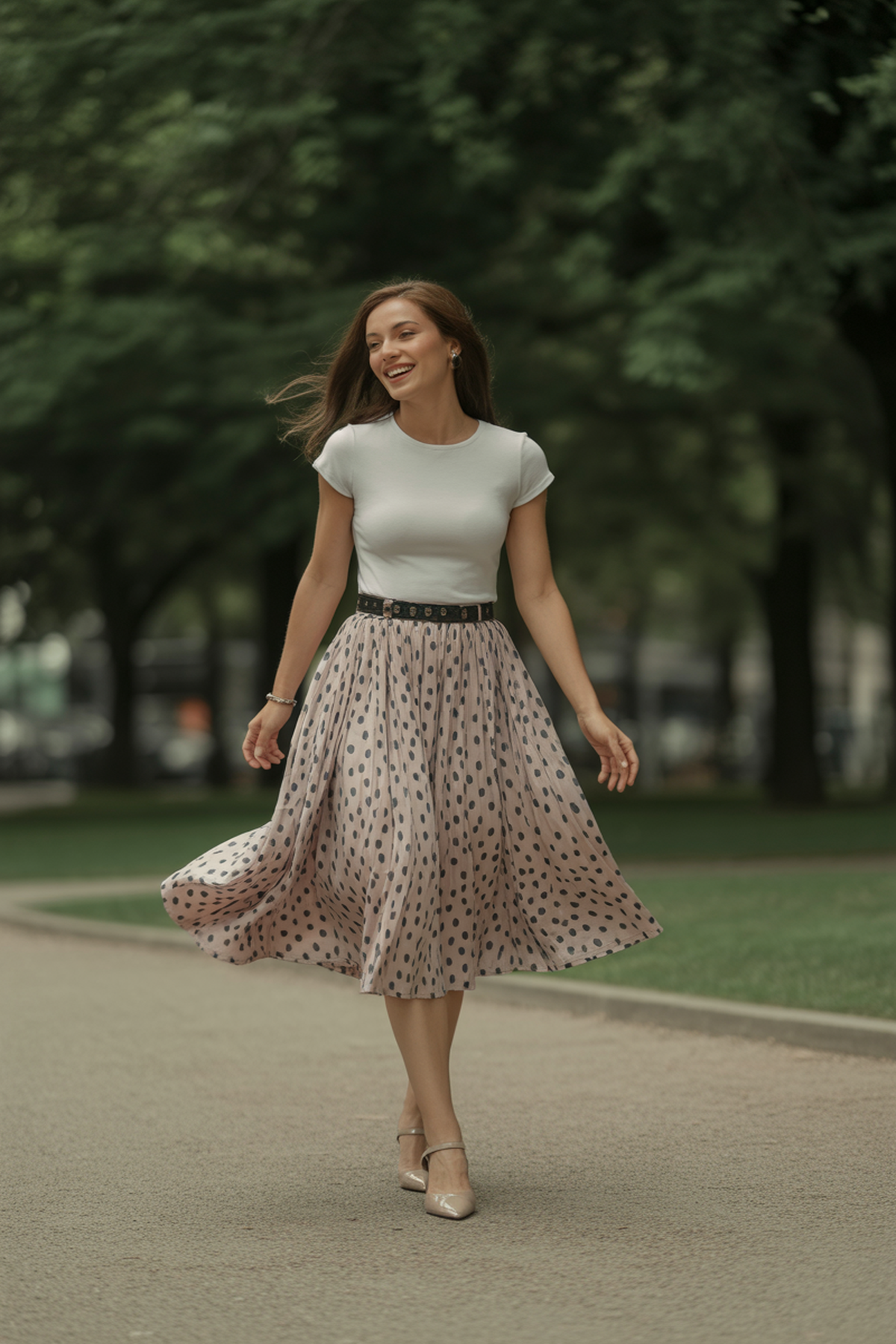 Faldas de lunares juguetonas para un toque coquetón