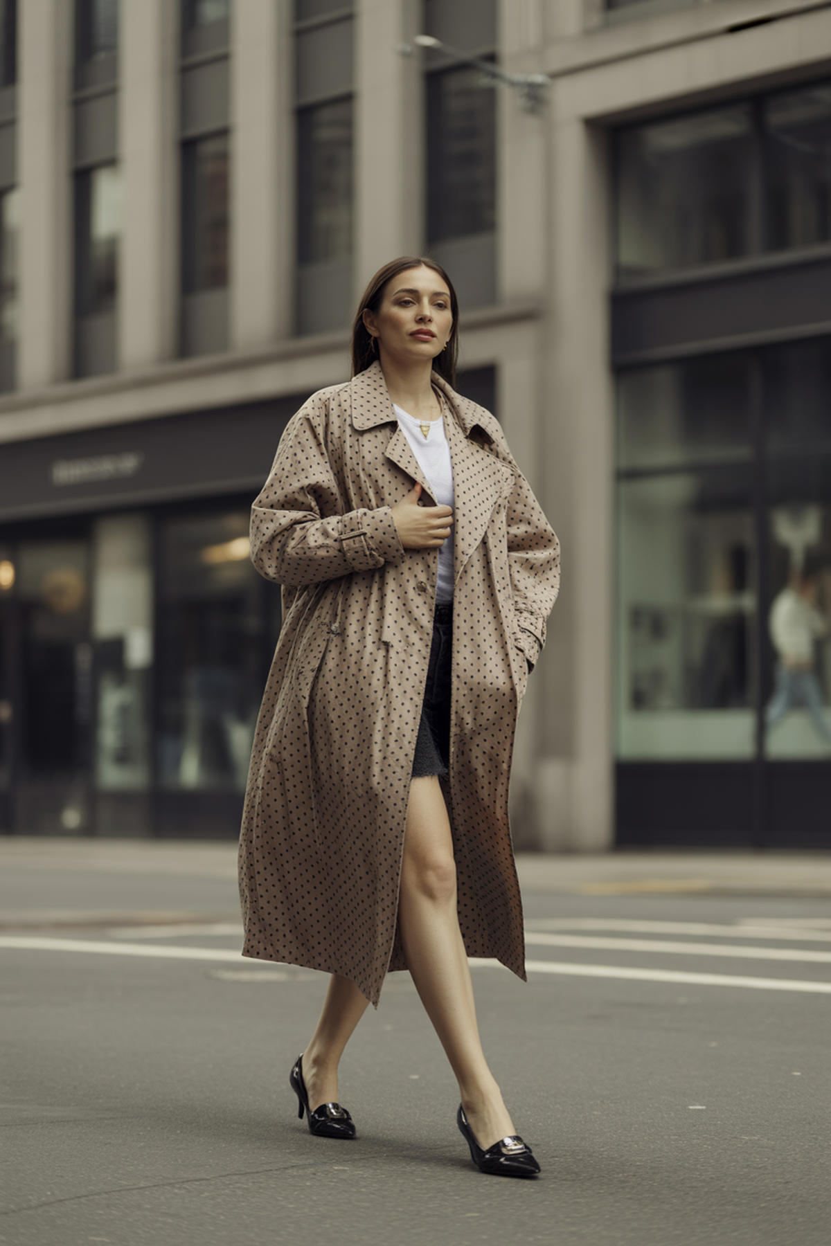 Prendas exteriores de lunares llamativas para capas audaces