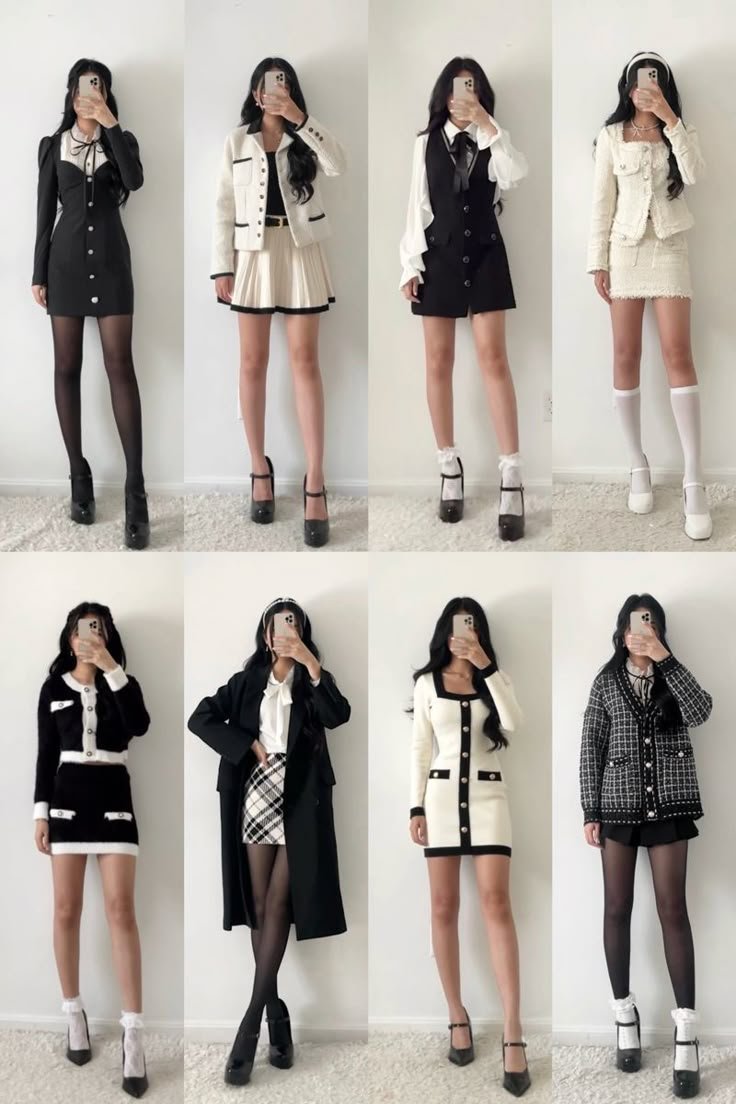 Tenues preppy coquettes @fitsandbits sur TikTok Tenues preppy coquettes @fitsandbits sur TikTok - tenue cardigan et jupe