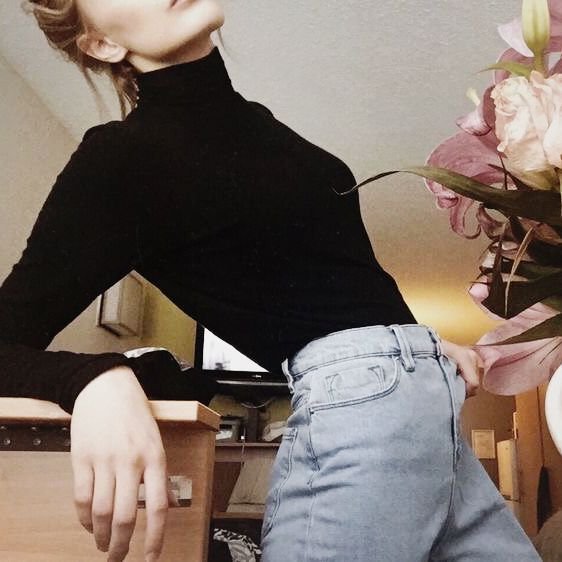 Pull à col roulé superposé Chelsea28 pour femme - tenue pull noir