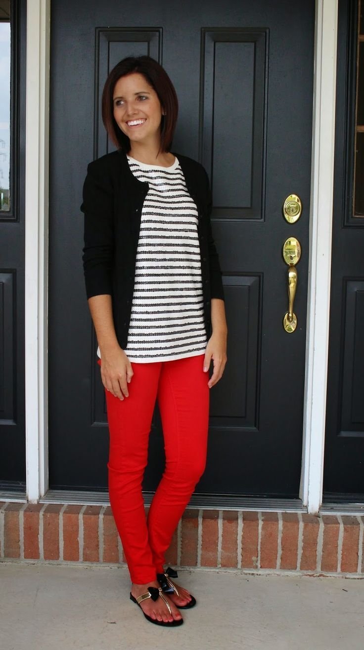Orientation des nouveaux enseignants ! - tenue cardigan rouge