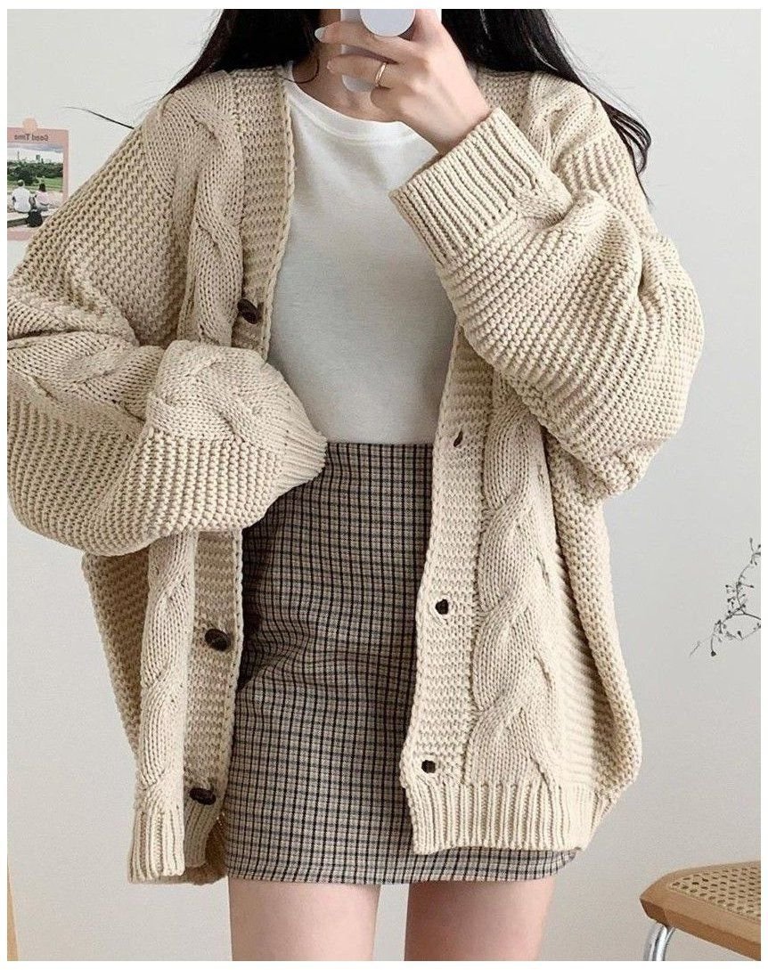 ✧ ☾︎ #cardigan #tenue #coréen #cardiganoutfitkorean | Tenues décontractées coréennes, Tenues décontractées, Tenues décontractées mignonnes ✧ ☾︎ #cardigan #tenue #coréen #cardiganoutfitkorean | Tenues décontractées coréennes, Tenues décontractées, Tenues décontractées mignonnes - tenue cardigan beige