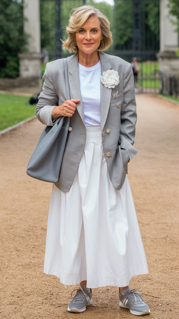 Inspiration de tenues printanières chics et affirmées pour les femmes de plus de 50 ans - 2025 : 20 idées stylées