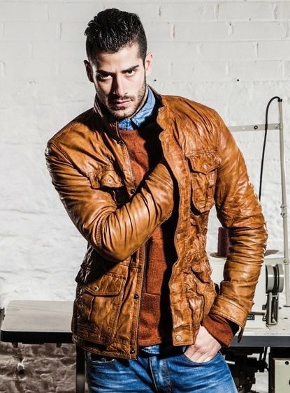 mode et style masculins - tenue veste marron