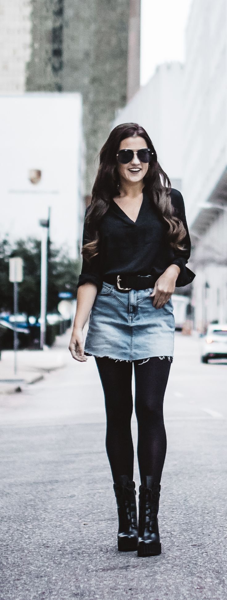 Comment porter une jupe en jean en hiver • Le style intemporel | Blogueuse mode de Dallas Comment porter une jupe en jean en hiver • The Perennial Style | Dallas Fashion Blogger - Tenue jupe en jean hiver