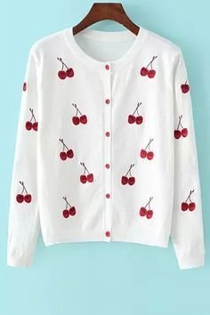 Cardigan blanc avec ornements - Bing - tenue cardigan blanc