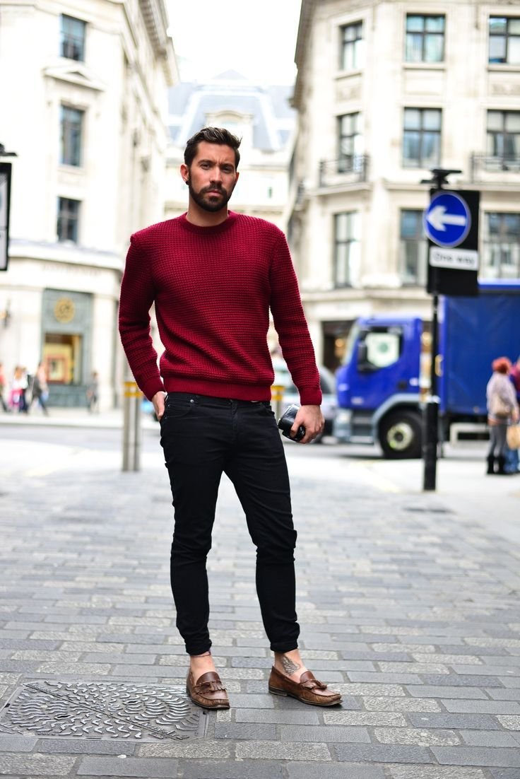 DANIEL✌ - tenue cardigan rouge