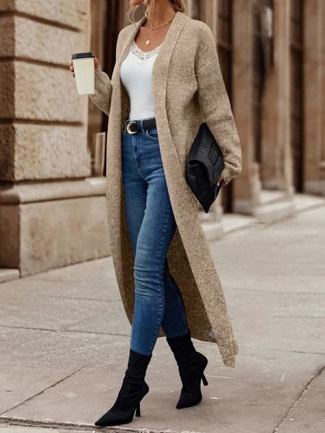 Long cardigan blanc - tenue cardigan blanc