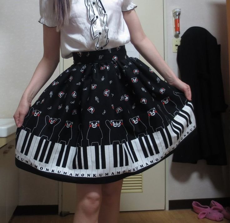 Jupe piano Kumamon ! par kurokikki sur DeviantArt - Jupe piano