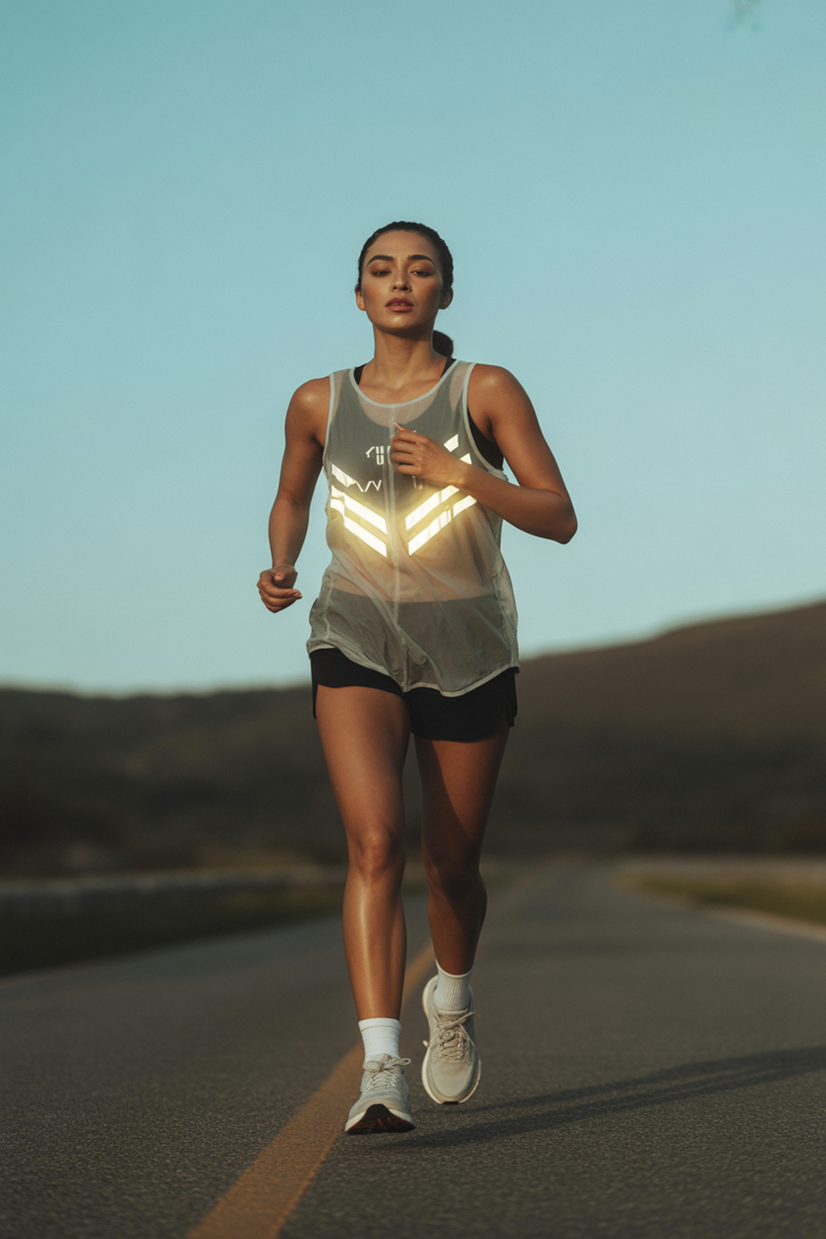 Regatas Leves de Performance com Logos Reflexivos