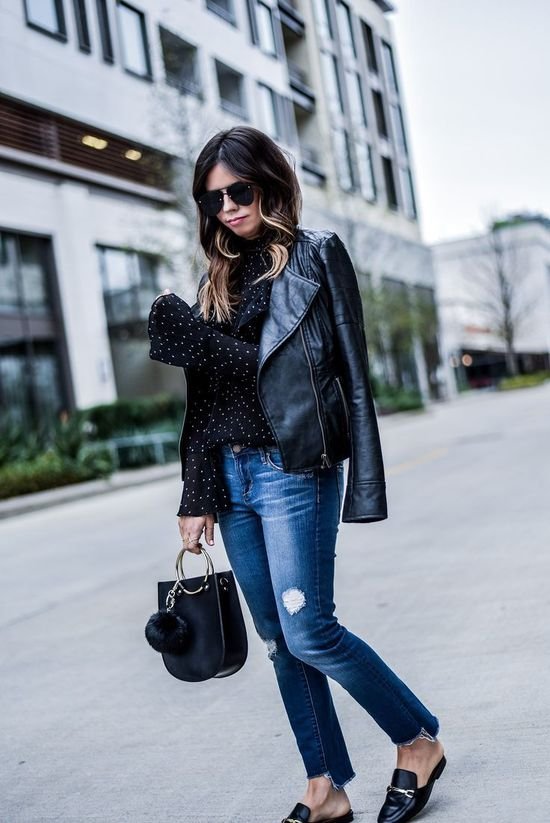 170 idées de looks avec une veste en cuir noir | veste en cuir noir, veste en cuir, mode 170 idées de looks avec une veste en cuir noir | veste en cuir noir, veste en cuir, mode - tenue avec une veste en cuir noir