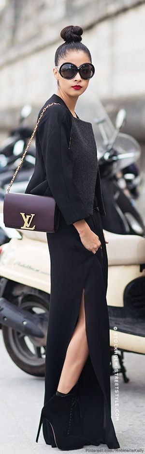 STREET STYLE CHIC - tenue pull noir