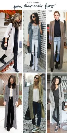 170 idées de cardigans longs | mode, cardigan long, comment le porter ? - tenue cardigan oversize