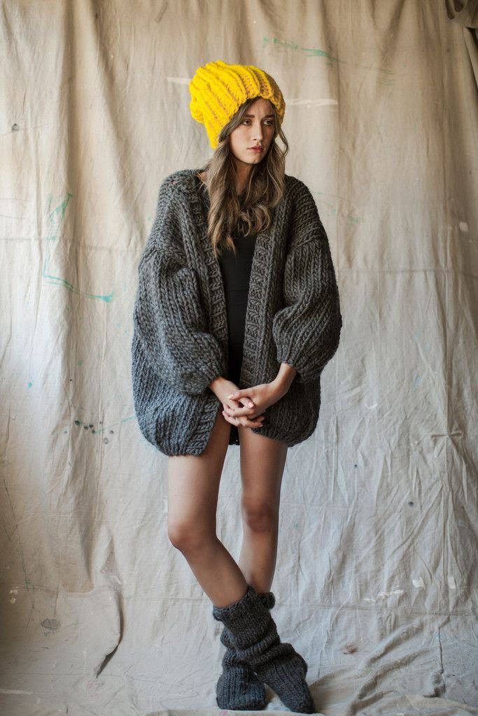 Page d'épingles - tenue cardigan oversize