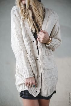 Cardigan épais - cardigan en maille épaisse