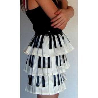 Page d'épingles - jupe piano