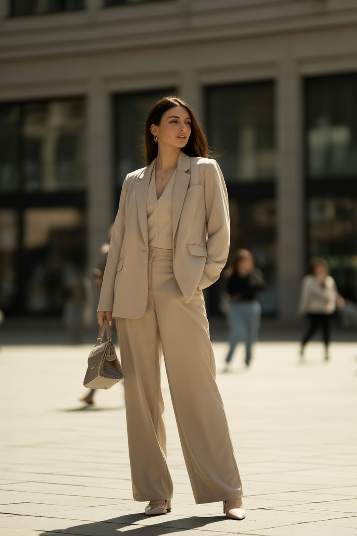 Conjuntos de Terno Monocromáticos para uma Declaração de Estilo no Escritório