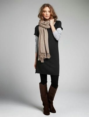 tenue robe pull noire