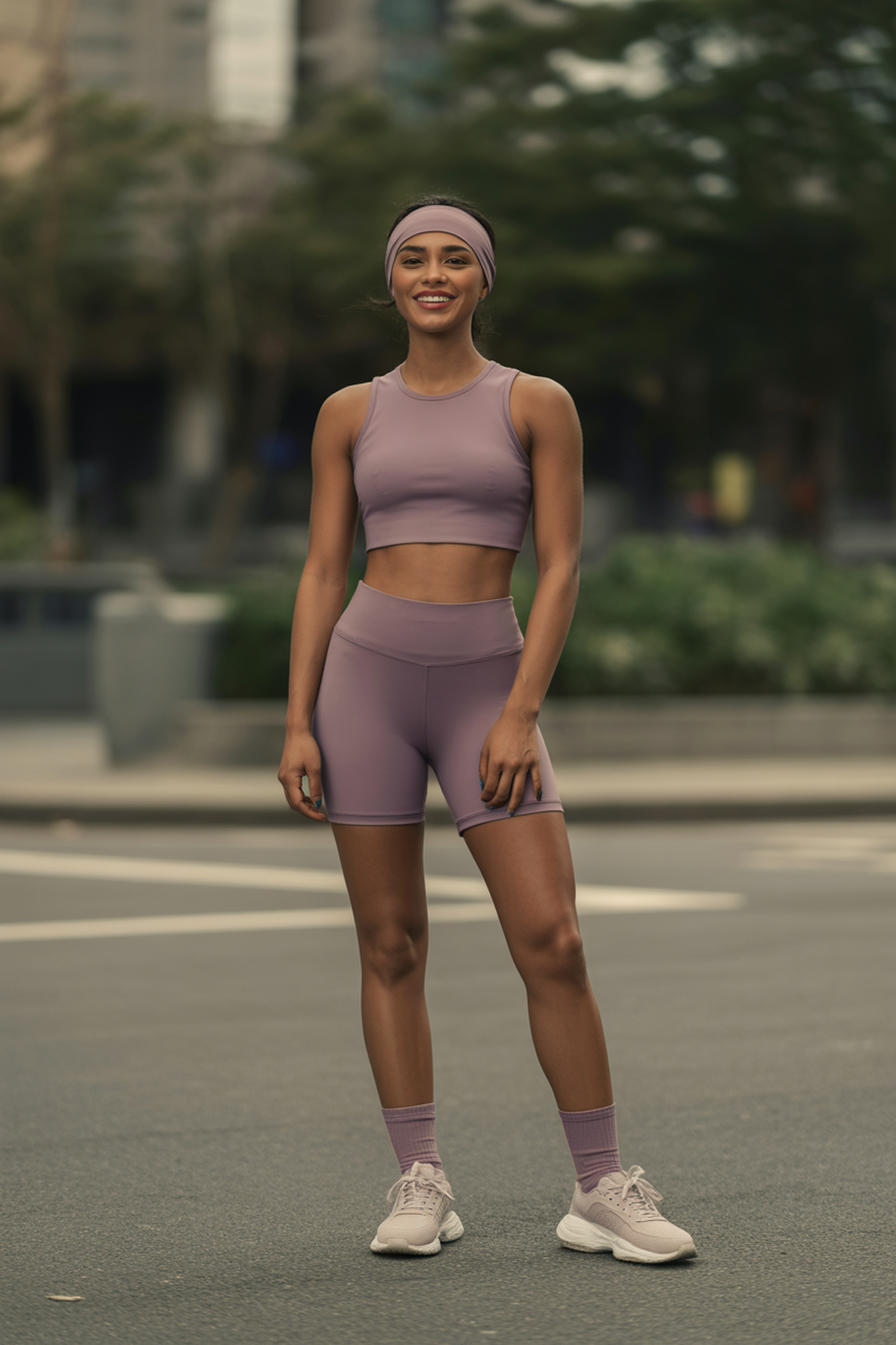 Matching Headbands And Socks For Coordinated Athleisure Details