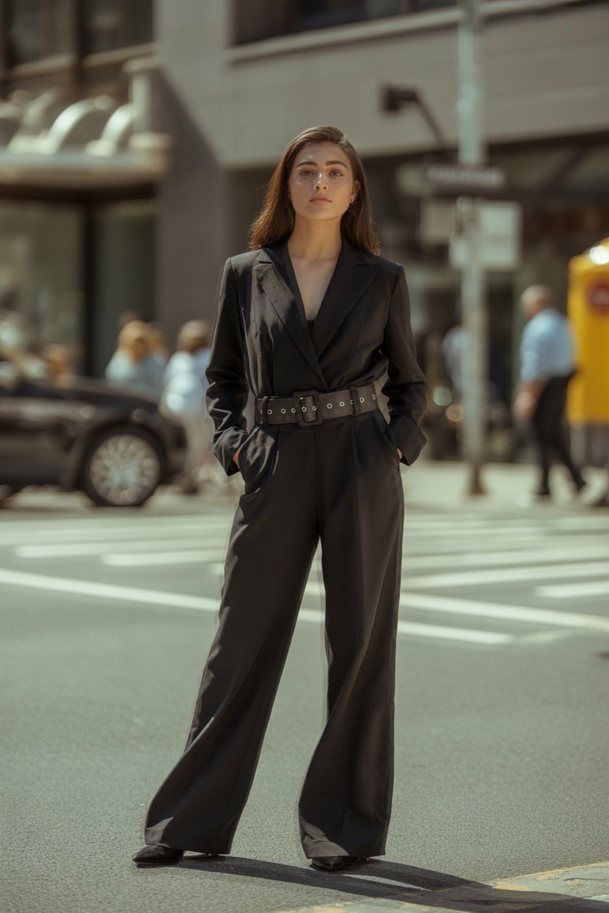 Macaquinho Estruturado com Cinto Statement