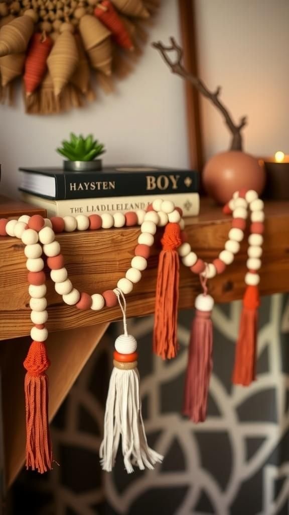 Boho Bead Garlands For Mantels And Shelving