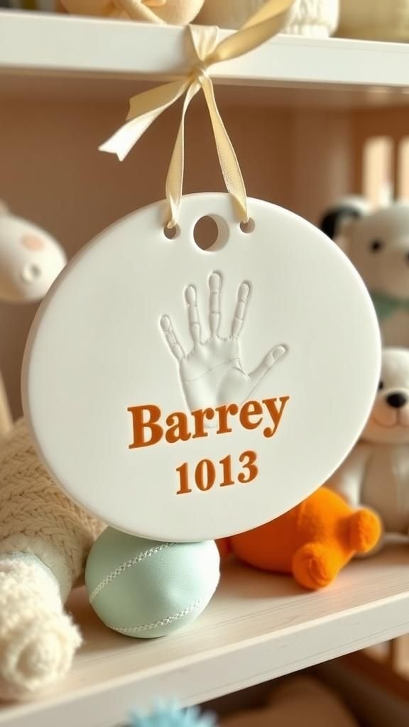 Keepsake Handprint Plaques For New Family Memories