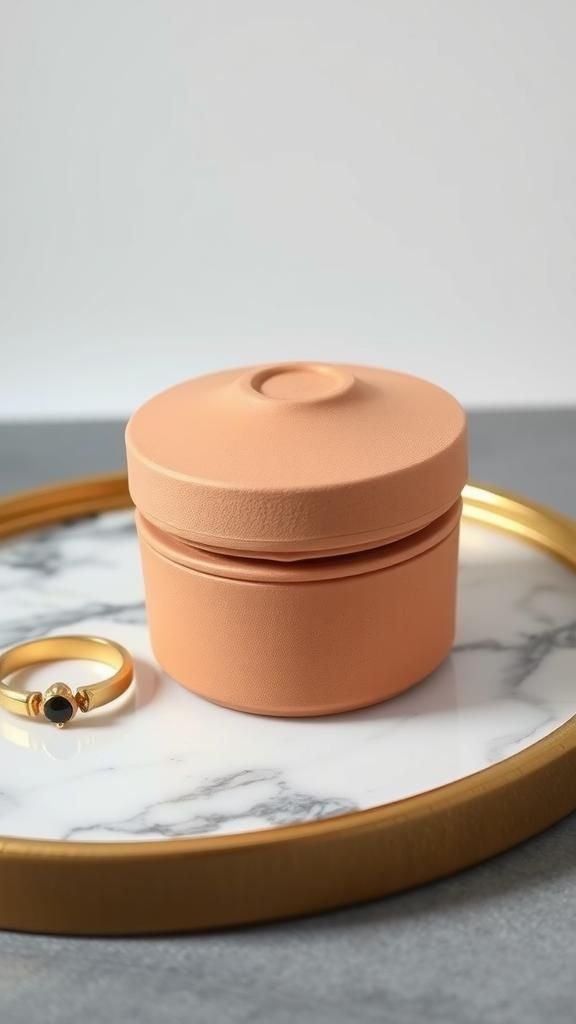 Lidded Trinket Boxes With Hidden Velvet Liners