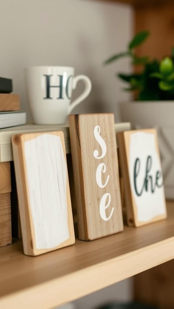 Farmhouse Mini Sign Trio From Offcuts