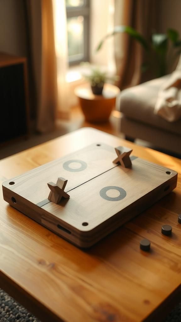 Tic-Tac-Toe Board With Chunky Pieces