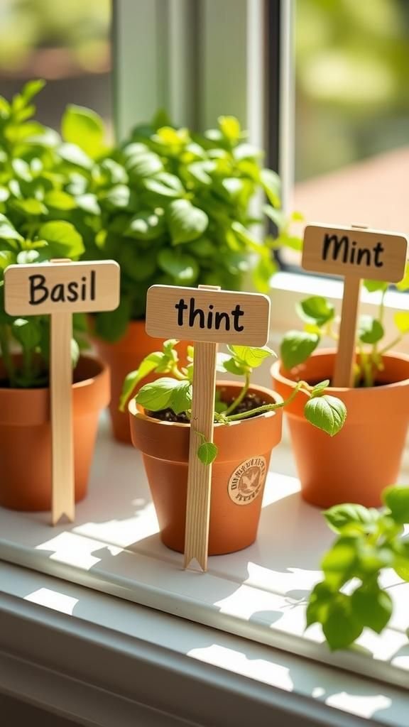 Wooden Herb Garden Markers