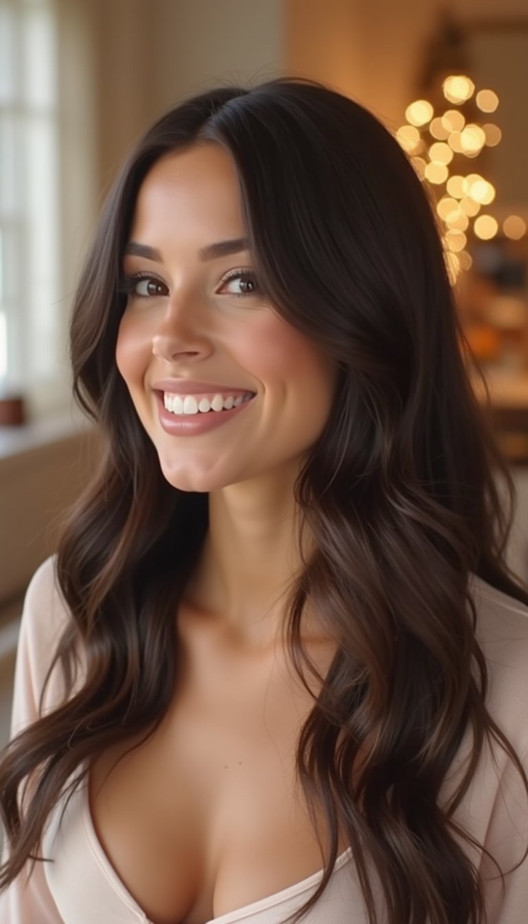 Effortless Beach Waves With Glitter Roots