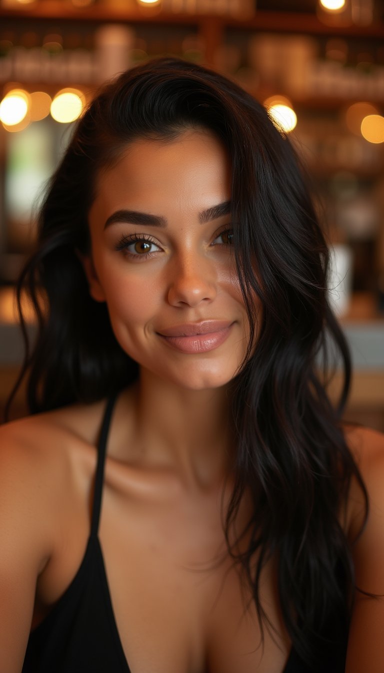 Slicked Back Wet Look For Date Night