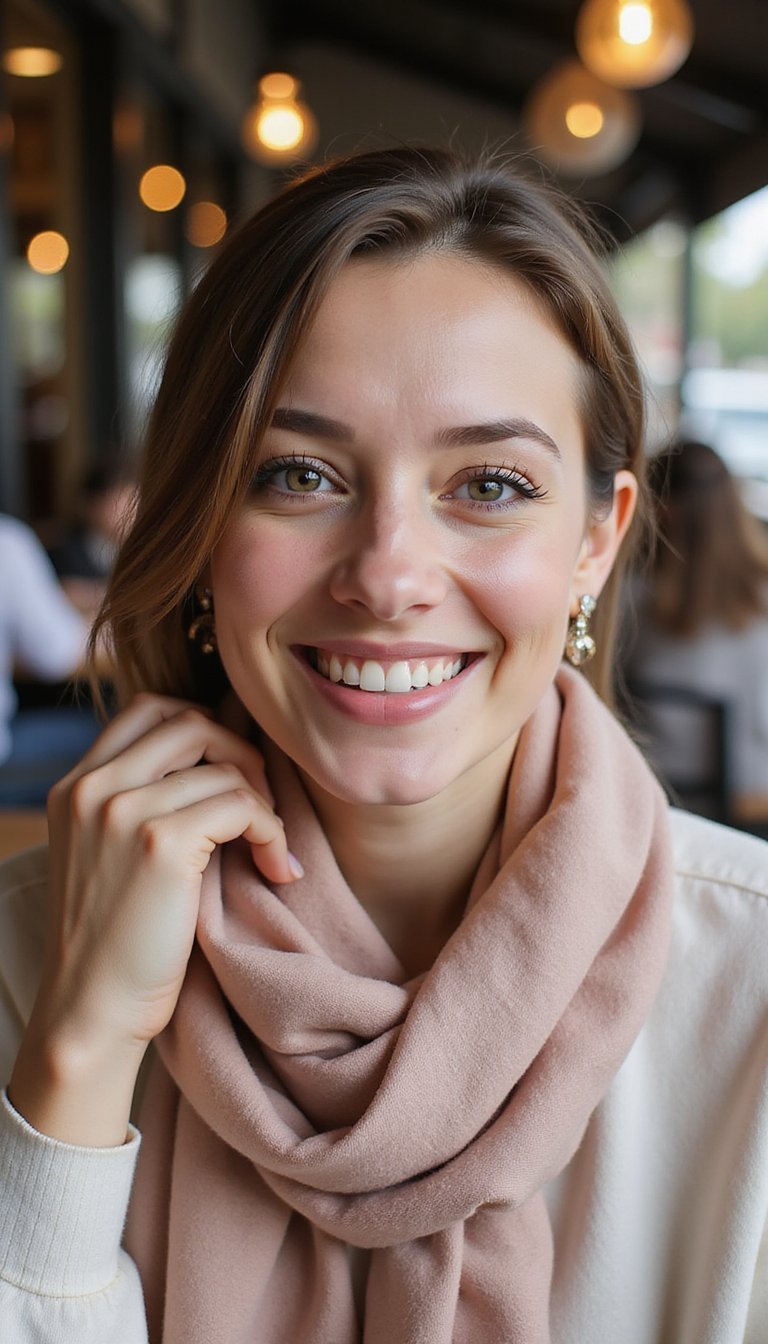 Low Knot Wrapped In Silk Scarf And Claw Clip