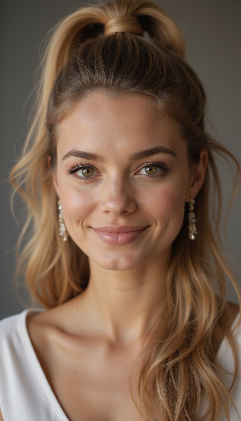 Sleek High Pony With Hidden Claw Clip Grip