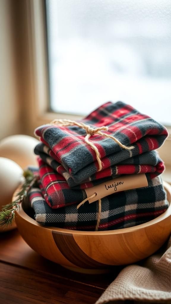 Hand-Sewn Pocket Hand Warmers In Flannel