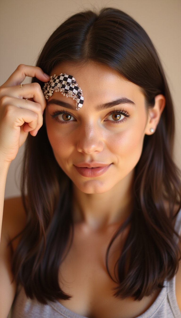 Checkerboard Pin Grid For Bold Geometric Style