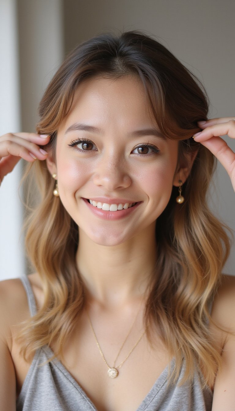 Face-Framing Pins To Highlight Front Layers