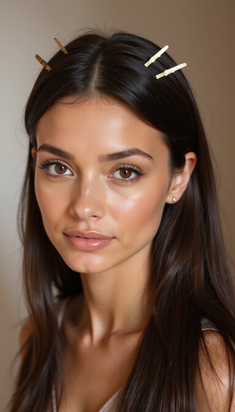 Minimal Metallic Parallel Pins For Modern Shine