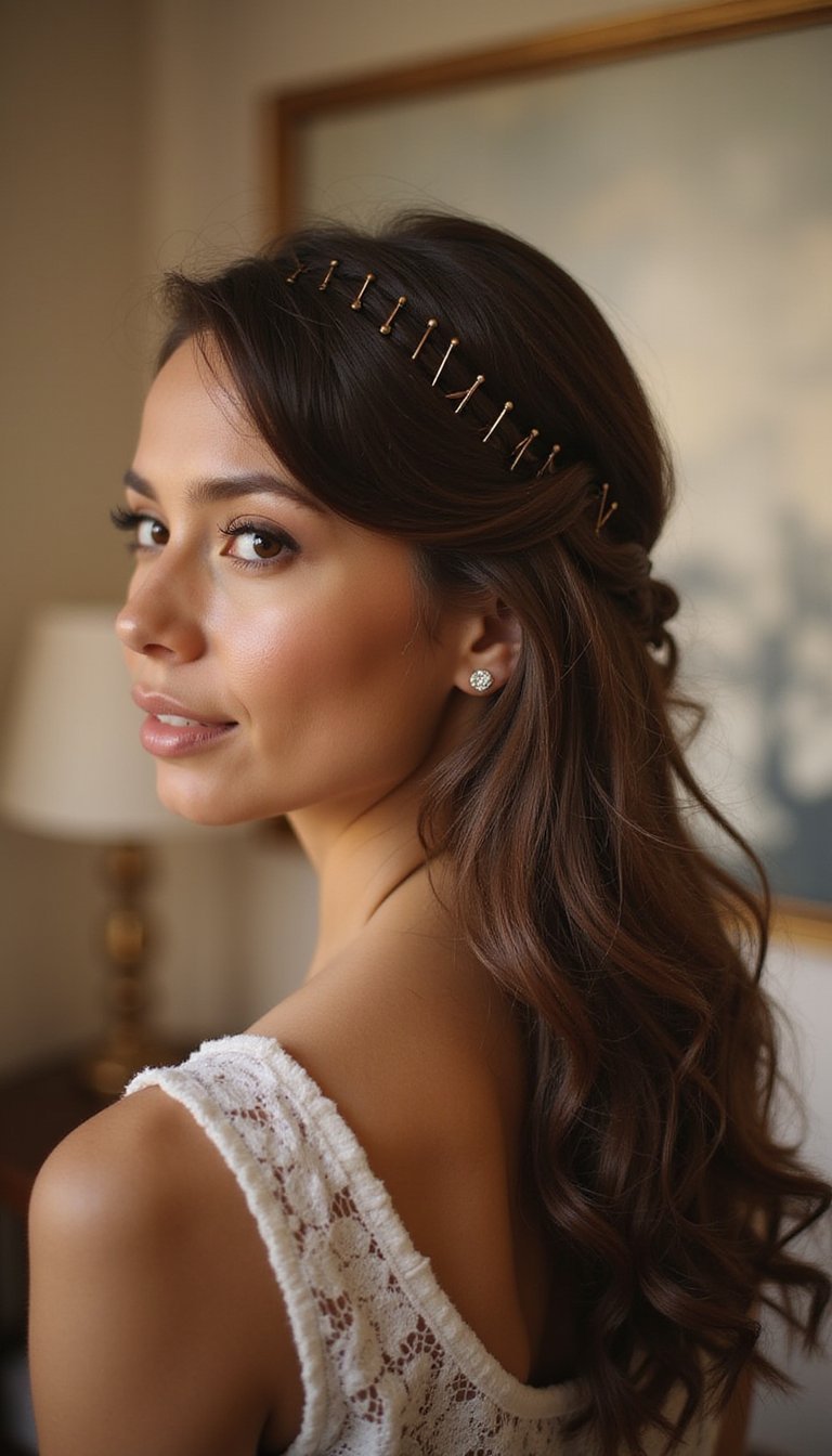 Side-Swept Pin Ladder For Elegant Cascading Effect