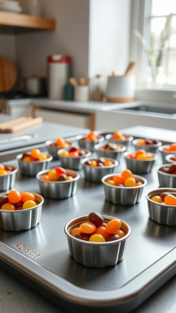 Magnetic Spice Tin Calendar On A Baking Sheet