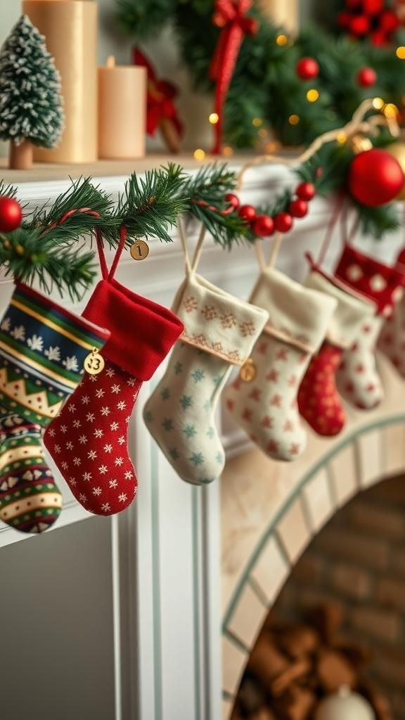 Mini Stocking Line With Mix-And-Match Fabrics