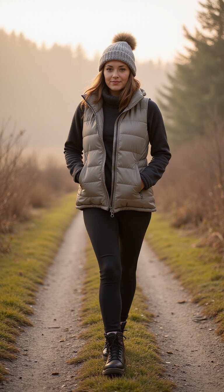 Fleece-Lined Leggings For Cold Training