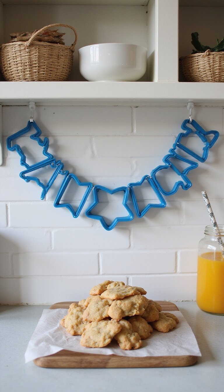 Hanukkah Cookie Cutter Garland For Kitchen