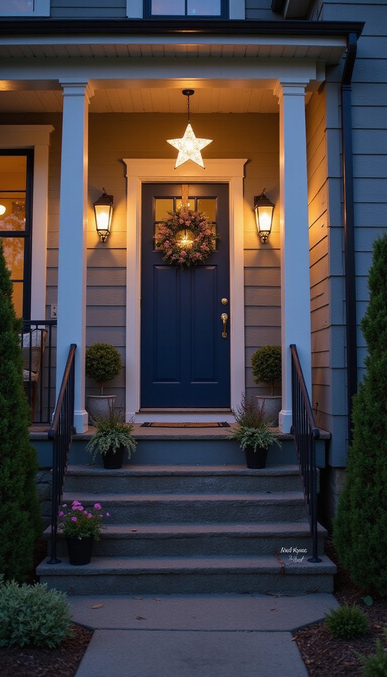 LED Star Lanterns For Porch And Entry