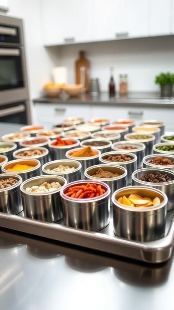 Magnetic Spice Rack For Fridge Or Side Panel