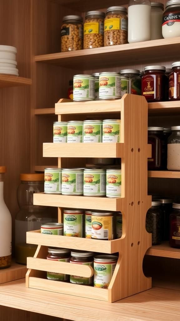 Pantry Can Riser For Layered Visibility