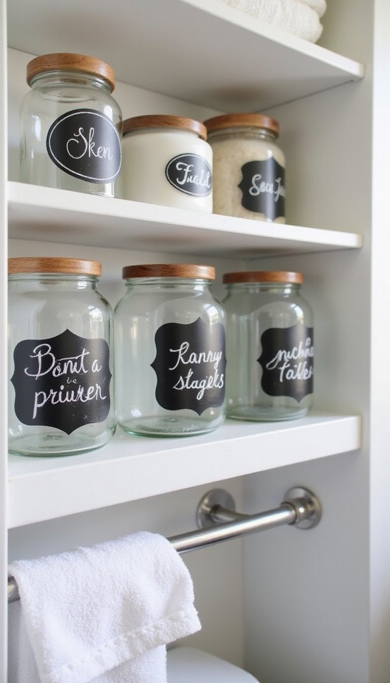 Chalkboard Labels For Glass Storage Jars